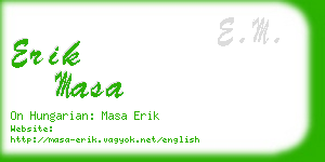 erik masa business card